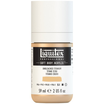 Acrylic Soft Body paint - Liquitex - Unbleached Titanium, 59 ml