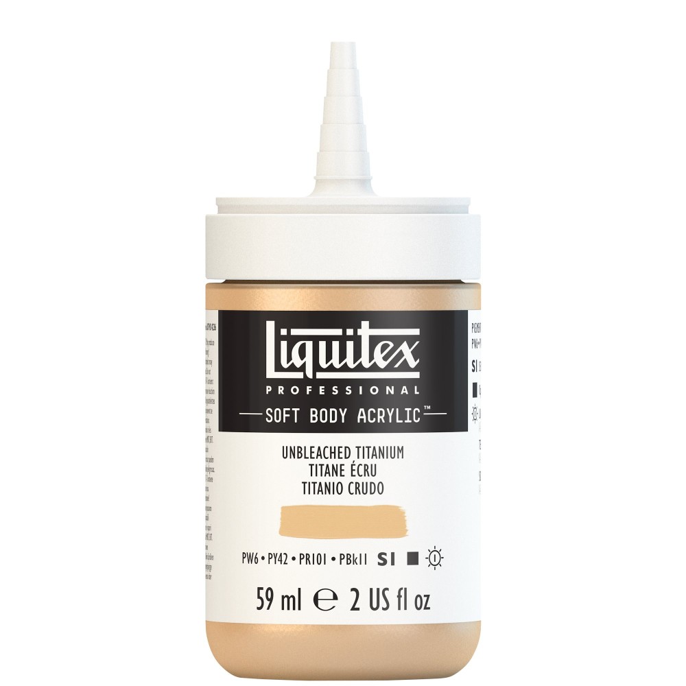 Acrylic Soft Body paint - Liquitex - Unbleached Titanium, 59 ml