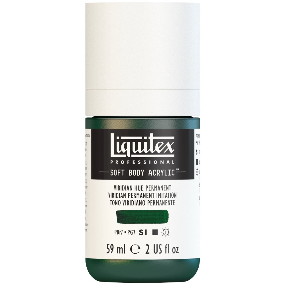 Acrylic Soft Body paint - Liquitex - Viridian Hue Permanent, 59 ml