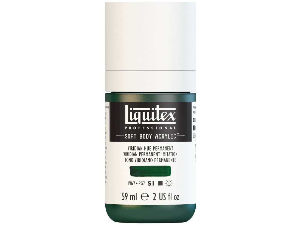 Acrylic Soft Body paint - Liquitex - Viridian Hue Permanent, 59 ml