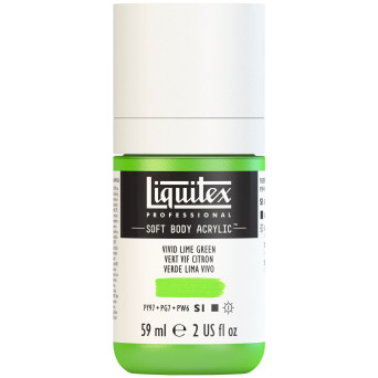 Acrylic Soft Body paint - Liquitex - Vivid Lime Green, 59 ml