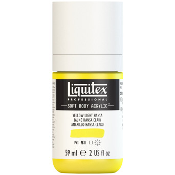 Farba akrylowa Soft Body - Liquitex - Yellow Light Hansa, 59 ml