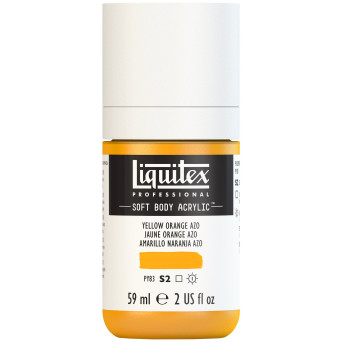 Farba akrylowa Soft Body - Liquitex - Yellow Orange Azo, 59 ml