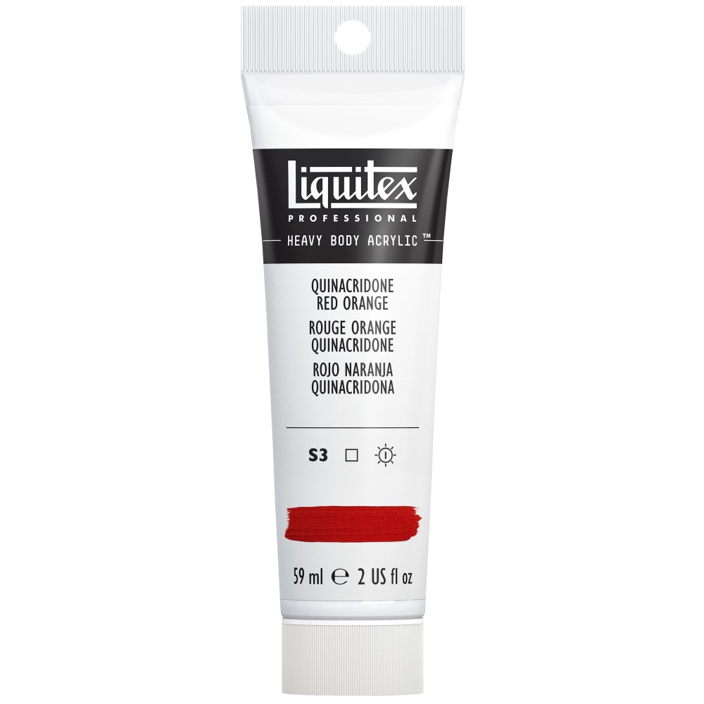 Farba akrylowa Heavy Body - Liquitex - Quinacridone Red, 59 ml