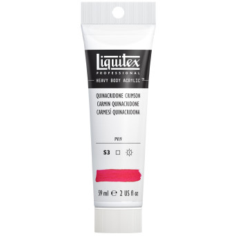 Farba akrylowa Heavy Body - Liquitex - Quinacridone Crimson, 59 ml