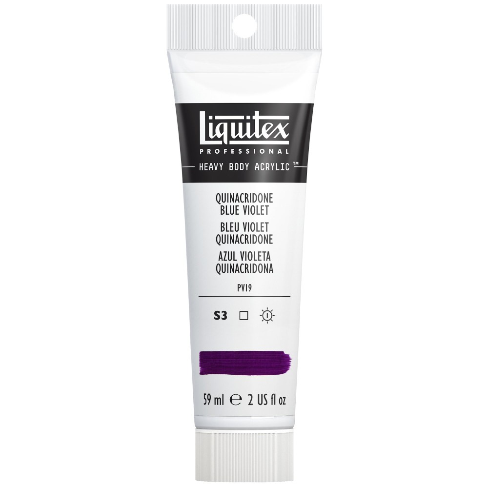 Farba akrylowa Heavy Body - Liquitex - Quinacridone Blue Violet, 59 ml