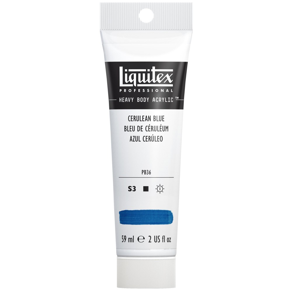 Acrylic Heavy Body paint - Liquitex - Cerulean Blue, 59 ml