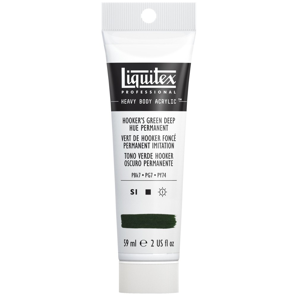 Acrylic Heavy Body paint - Liquitex - Hooker's Green Deep Hue Permanent, 59 ml