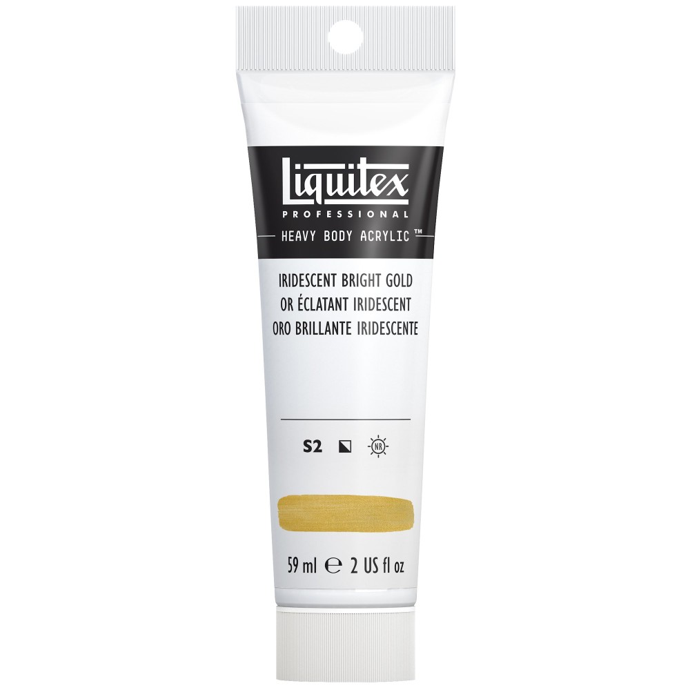 Farba akrylowa Heavy Body - Liquitex - Iridescent Bright Gold, 59 ml