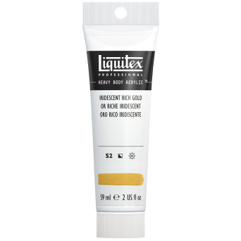 Farba akrylowa Heavy Body - Liquitex - Iridescent Rich Gold, 59 ml