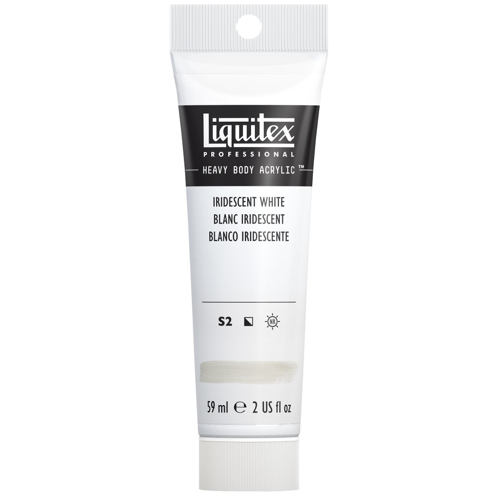 Acrylic Heavy Body paint - Liquitex - Iridescent White, 59 ml