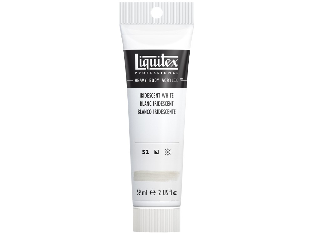 Acrylic Heavy Body paint - Liquitex - Iridescent White, 59 ml