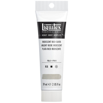 Acrylic Heavy Body paint - Liquitex - Rich Silver, 59 ml
