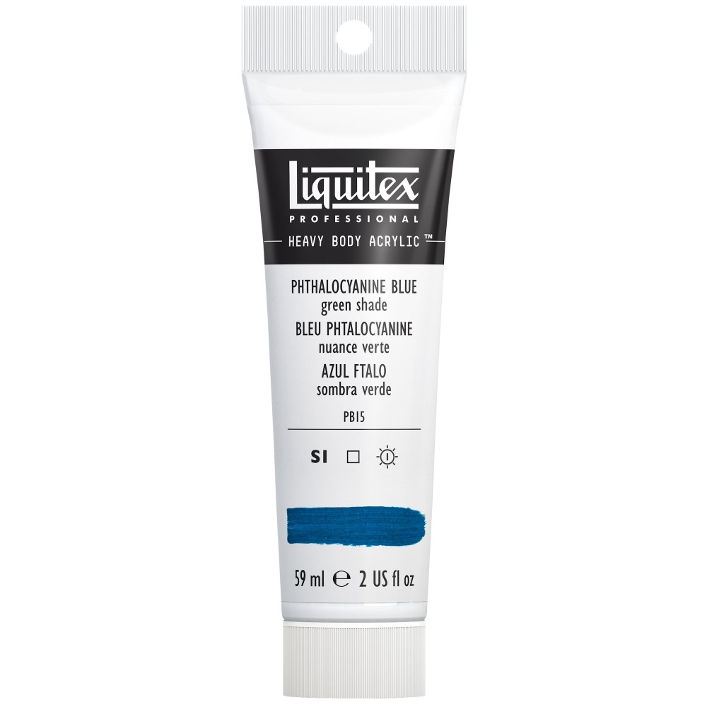 Farba akrylowa Heavy Body - Liquitex - Phthalocyanine Blue Green Shade, 59 ml