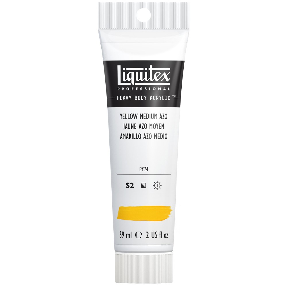 Acrylic Heavy Body paint - Liquitex - Yellow Medium Azo, 59 ml