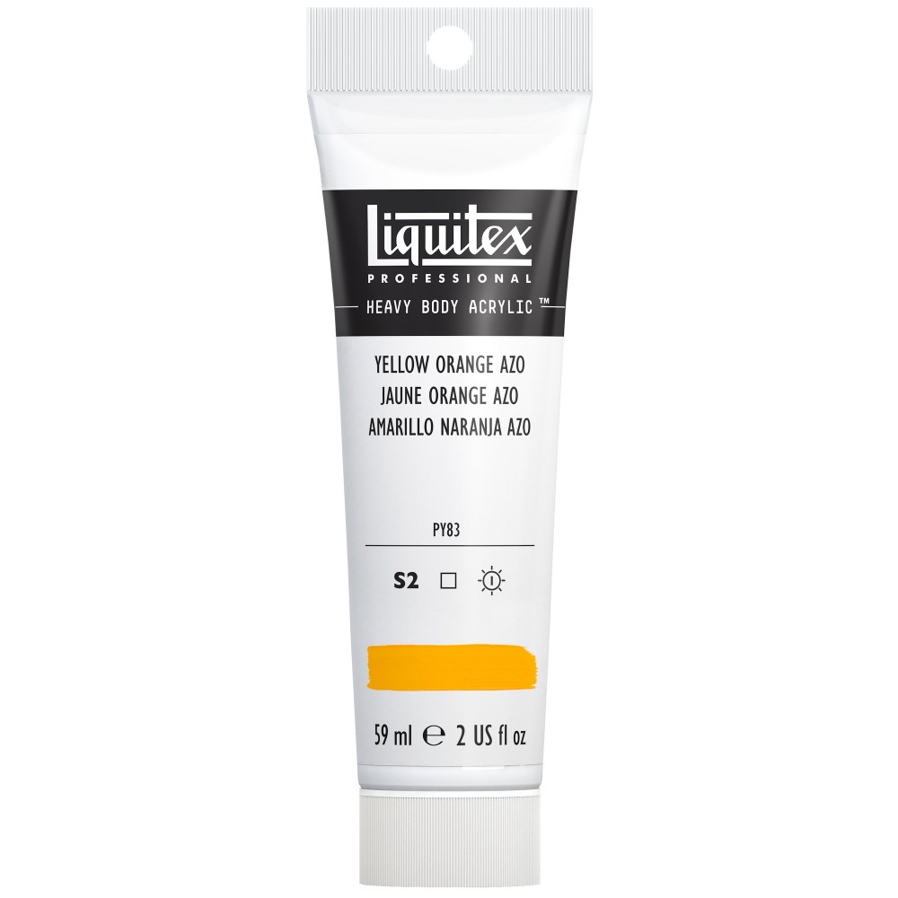 Acrylic Heavy Body paint - Liquitex - Yellow Orange Azo, 59 ml