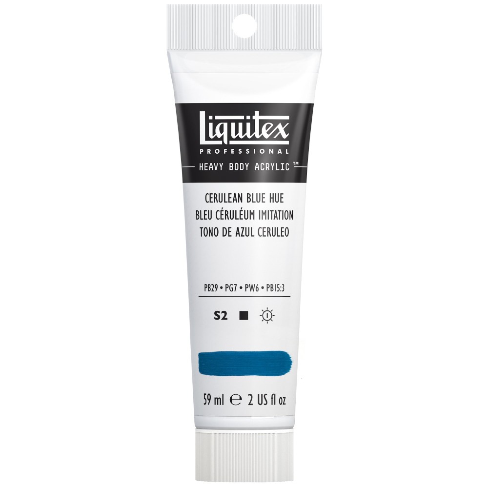 Farba akrylowa Heavy Body - Liquitex - Cerulean Blue Hue, 59 ml