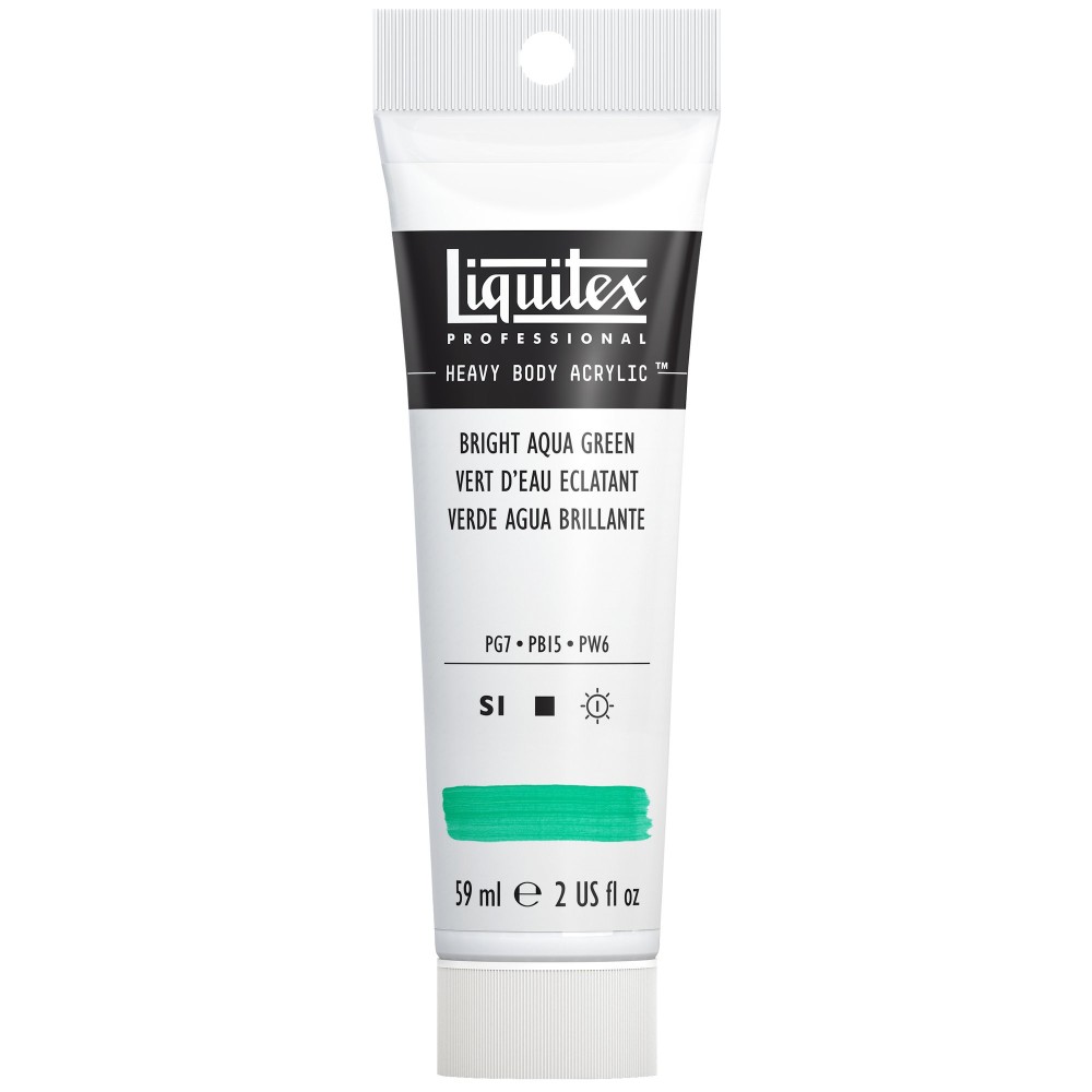 Acrylic Heavy Body paint - Liquitex - Bright Aqua Green, 59 ml