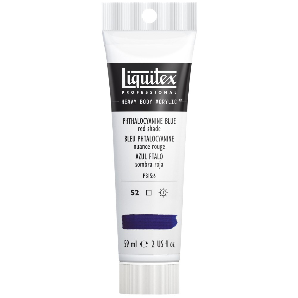 Acrylic Heavy Body paint - Liquitex - Phthalocyanine Blue Red Shade, 59 ml
