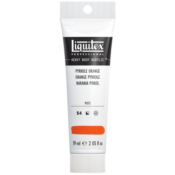 Acrylic Heavy Body paint - Liquitex - Pyrrole Orange, 59 ml