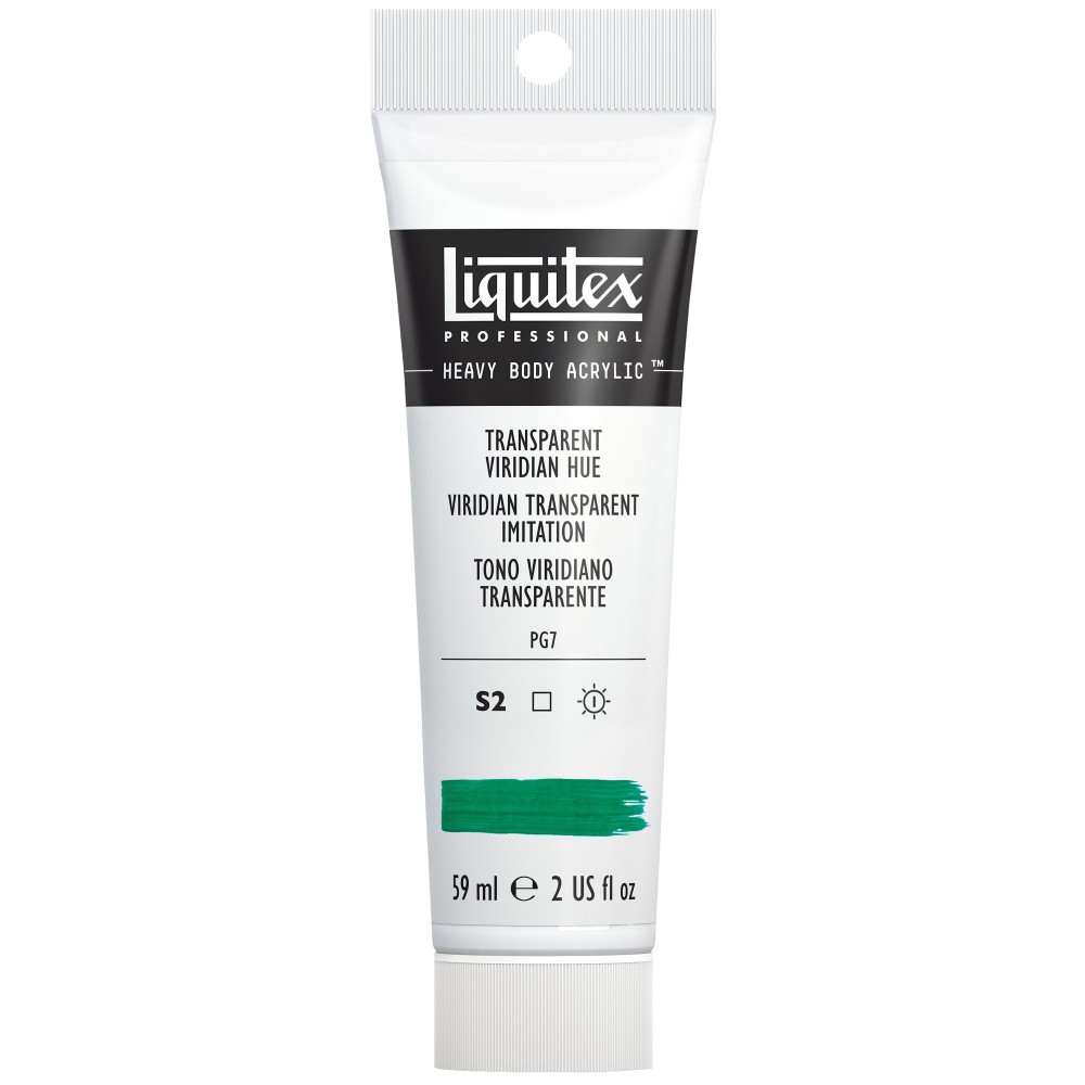 Acrylic Heavy Body paint - Liquitex - Transparent Viridian Hue, 59 ml