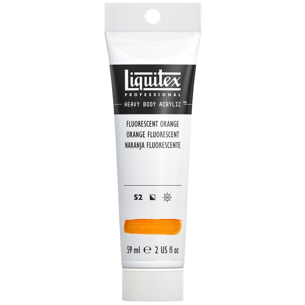 Acrylic Heavy Body paint - Liquitex - Fluorescent Orange, 59 ml