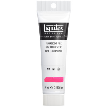 Farba akrylowa Heavy Body - Liquitex - Fluorescent Pink, 59 ml