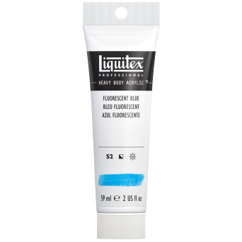 Acrylic Heavy Body paint - Liquitex - Fluorescent Blue, 59 ml