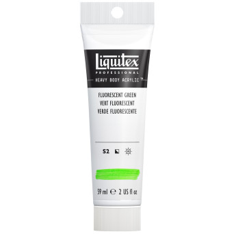 Acrylic Heavy Body paint - Liquitex - Fluorescent Green, 59 ml