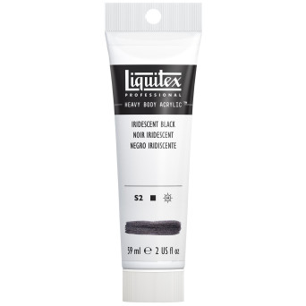 Acrylic Heavy Body paint - Liquitex - Iridescent Black, 59 ml