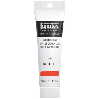 Farba akrylowa Heavy Body - Liquitex - Cadmium Red Light, 59 ml