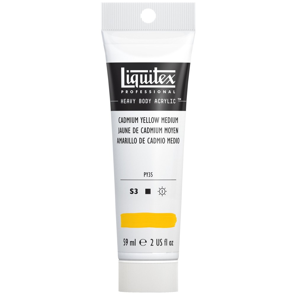 Acrylic Heavy Body paint - Liquitex - Cadmium Yellow Medium, 59 ml