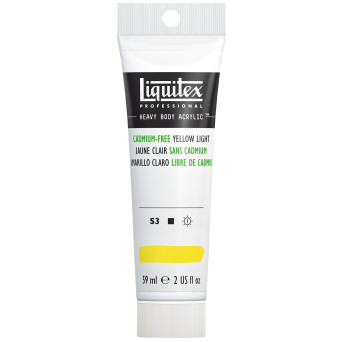 Acrylic Heavy Body paint - Liquitex - Cadmium Free Yellow Light, 59 ml