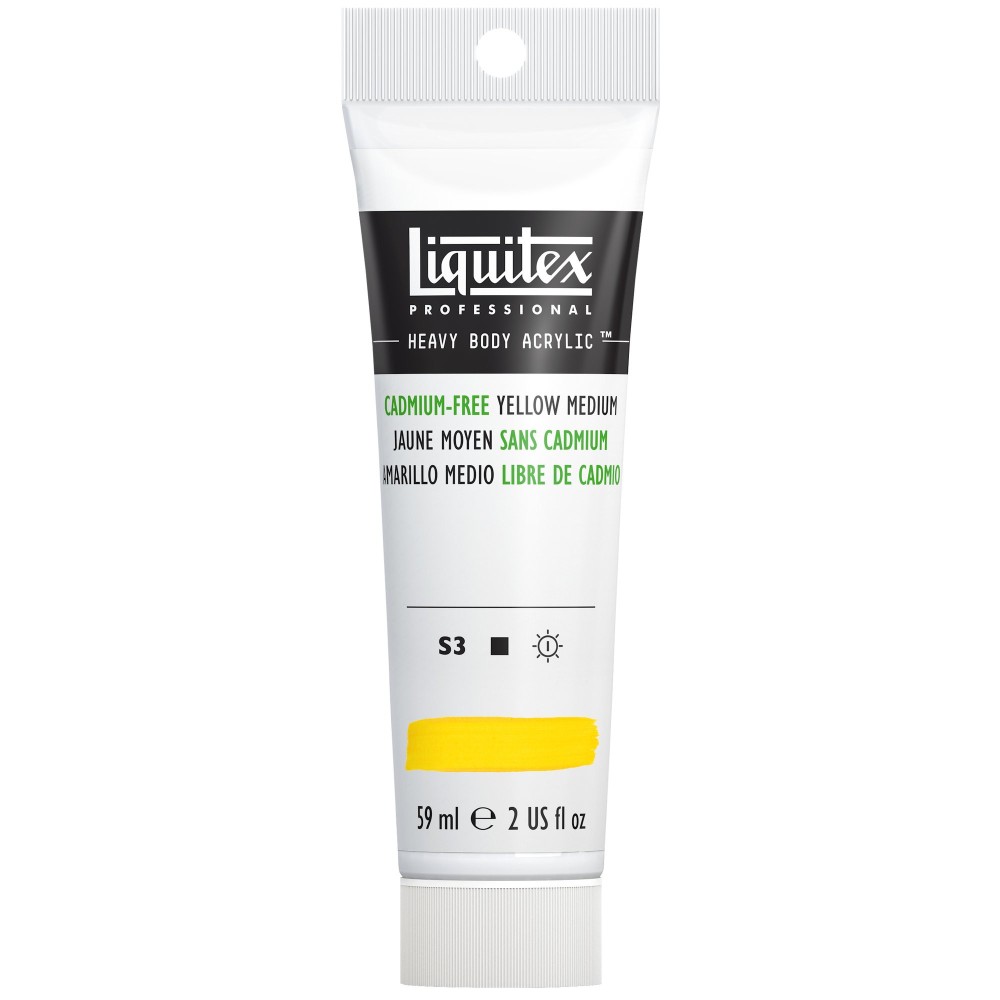 Acrylic Heavy Body paint - Liquitex - Cadmium Free Yellow Medium, 59 ml