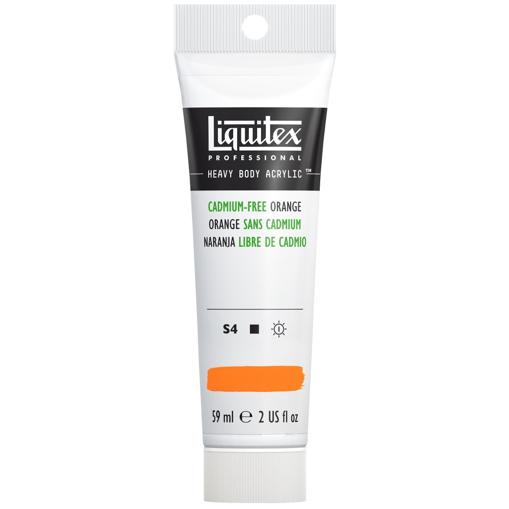 Acrylic Heavy Body paint - Liquitex - Cadmium Free Orange, 59 ml