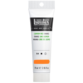 Acrylic Heavy Body paint - Liquitex - Cadmium Free Orange, 59 ml