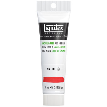 Acrylic Heavy Body paint - Liquitex - Cadmium Free Red Medium, 59 ml