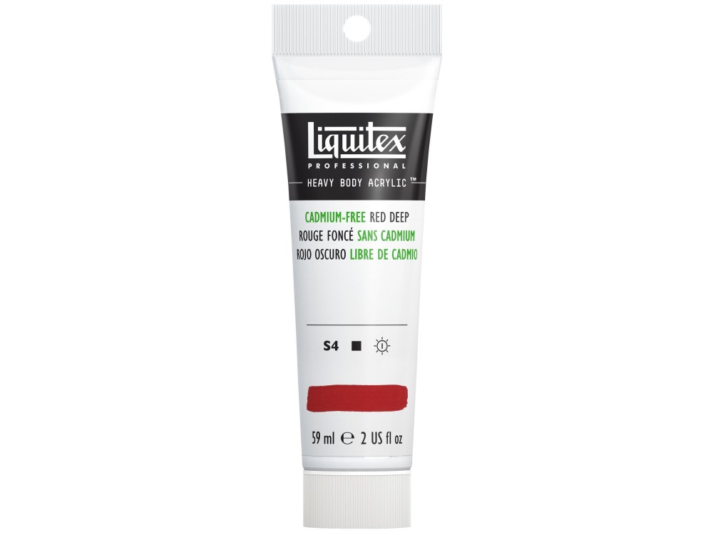 Acrylic Heavy Body paint - Liquitex - Cadmium Free Red Deep, 59 ml