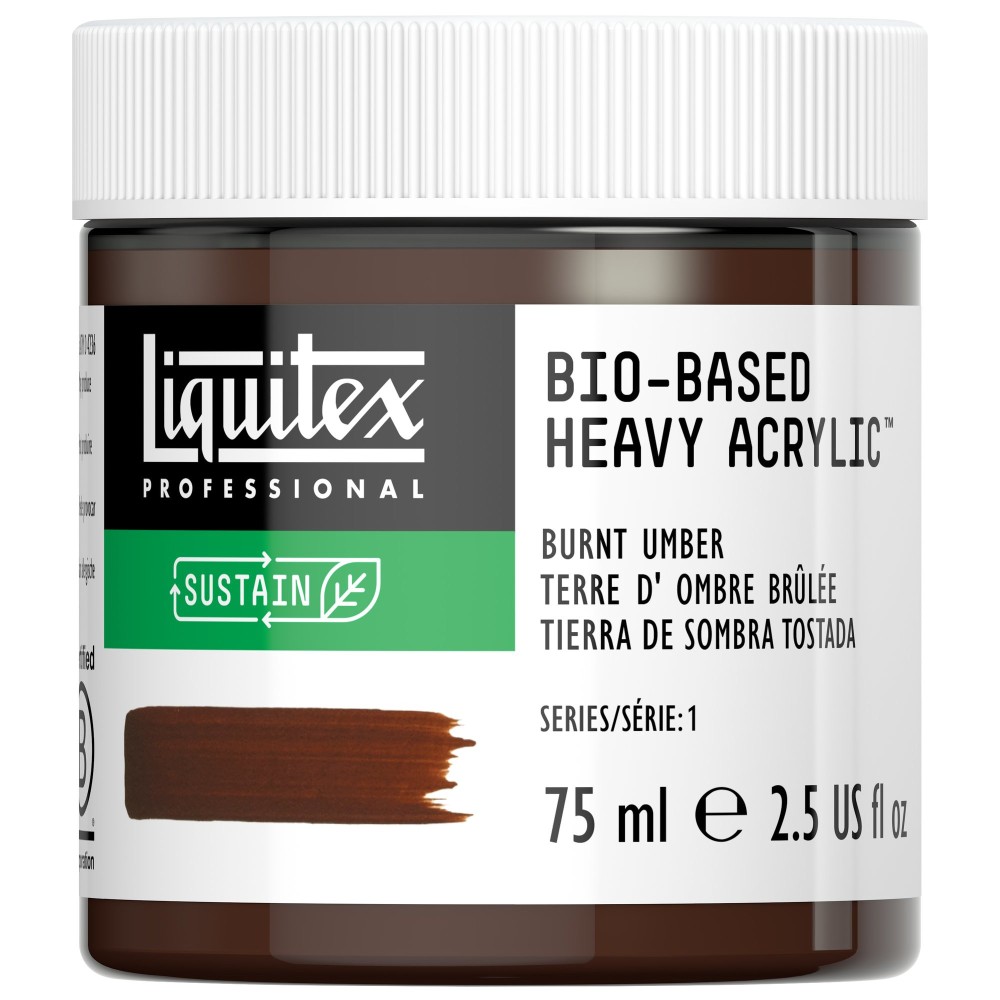 Bio-Based acrylic paint - Liquitex - Burnt Umber, 75 ml
