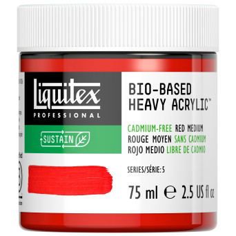 Bio-Based acrylic paint - Liquitex - Cadmium Free Red Medium, 75 ml