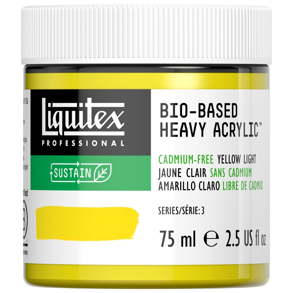 Bio-Based acrylic paint - Liquitex - Cadmium Free Yellow, 75 ml