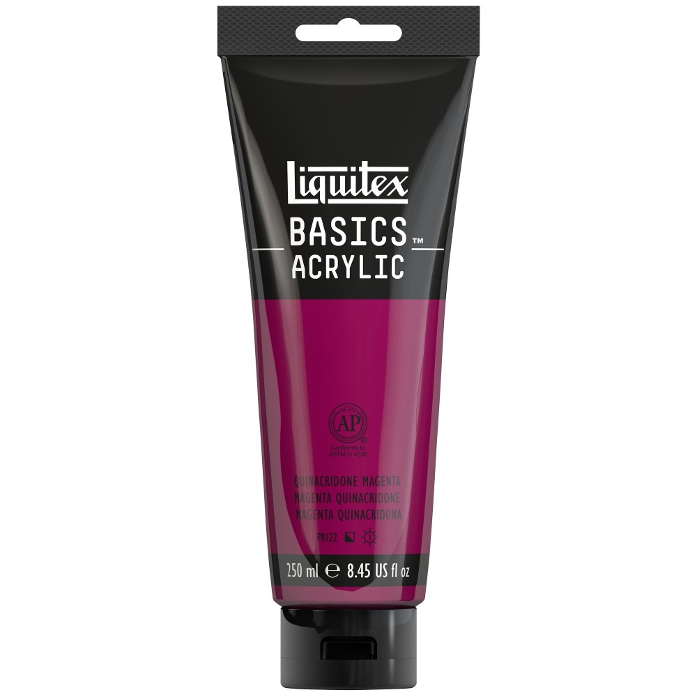 Farba akrylowa Basics Acrylic - Liquitex - Quinacridone Magenta, 250 ml