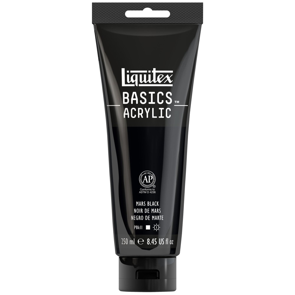 Farba akrylowa Basics Acrylic - Liquitex - Mars Black, 250 ml