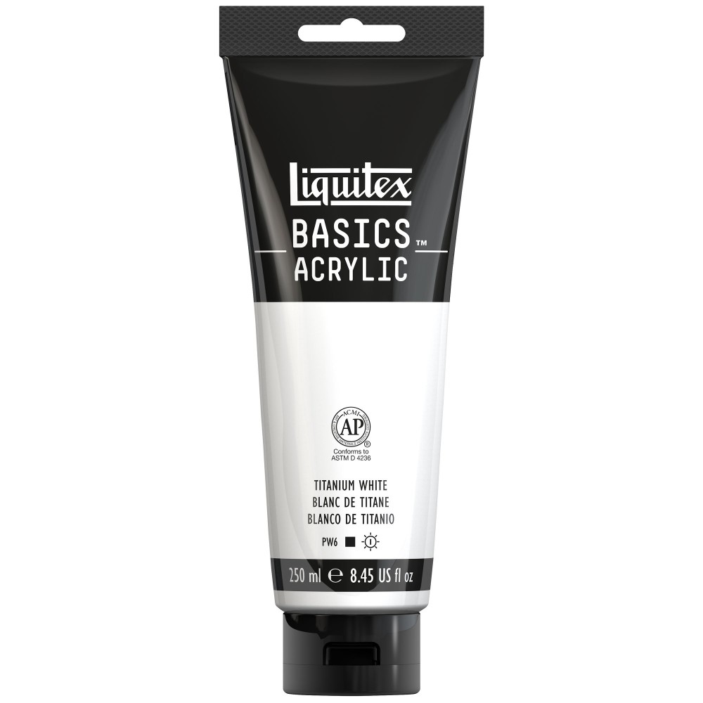 Farba akrylowa Basics Acrylic - Liquitex - Titanium White, 250 ml