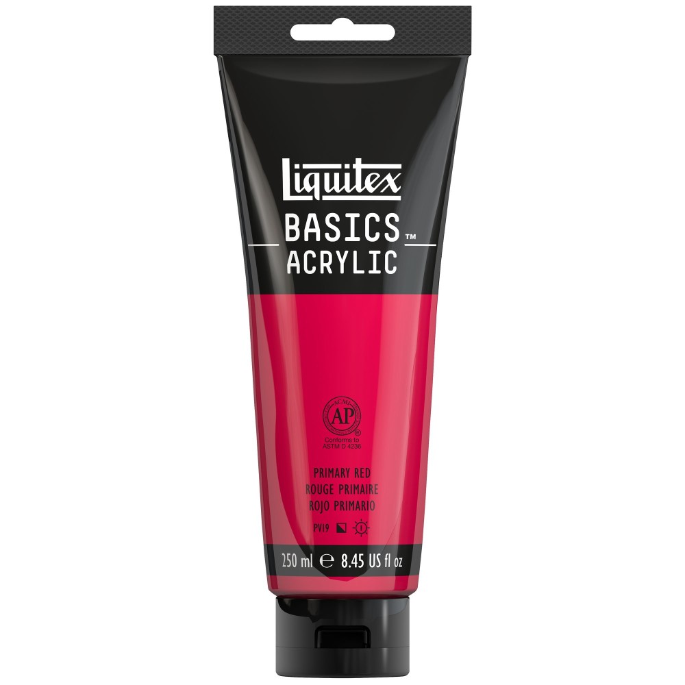 Farba akrylowa Basics Acrylic - Liquitex - Primary Red, 250 ml