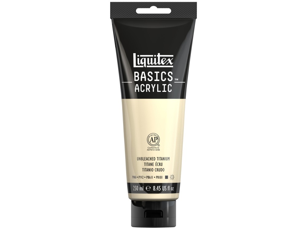 Farba akrylowa Basics Acrylic - Liquitex - Unbleached Titanium, 250 ml