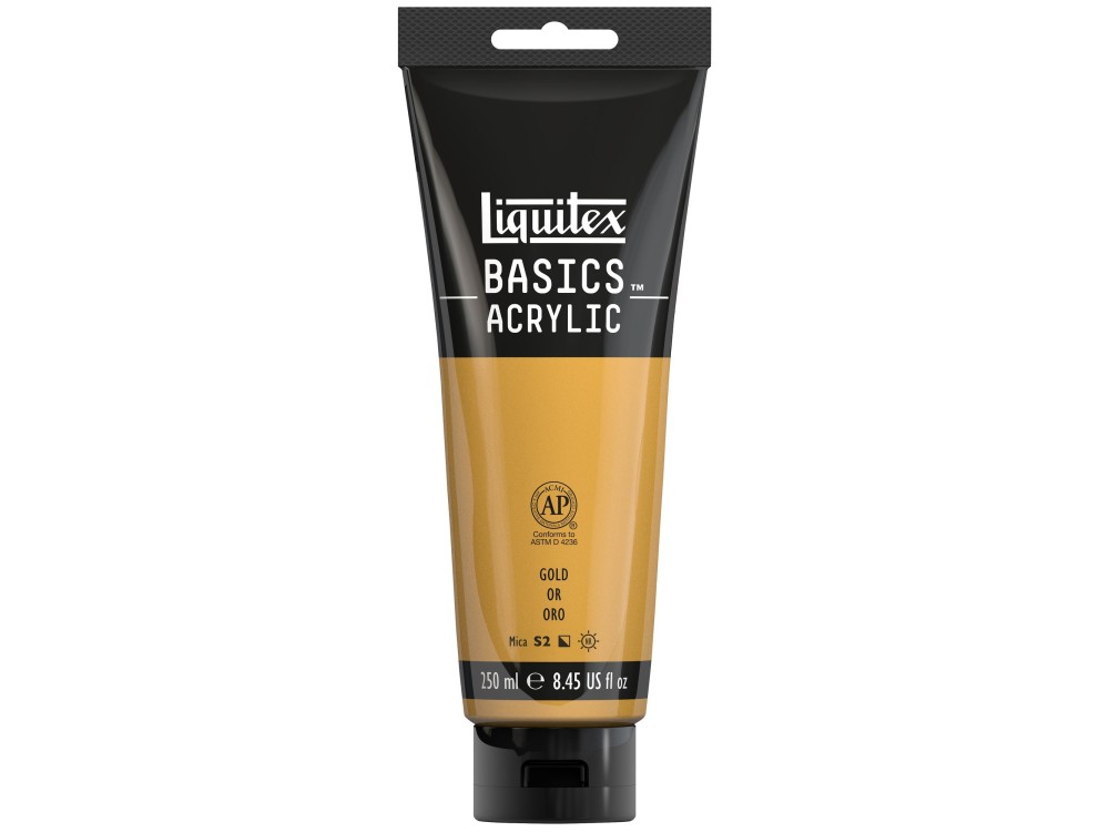 Farba akrylowa Basics Acrylic - Liquitex - Gold, 250 ml