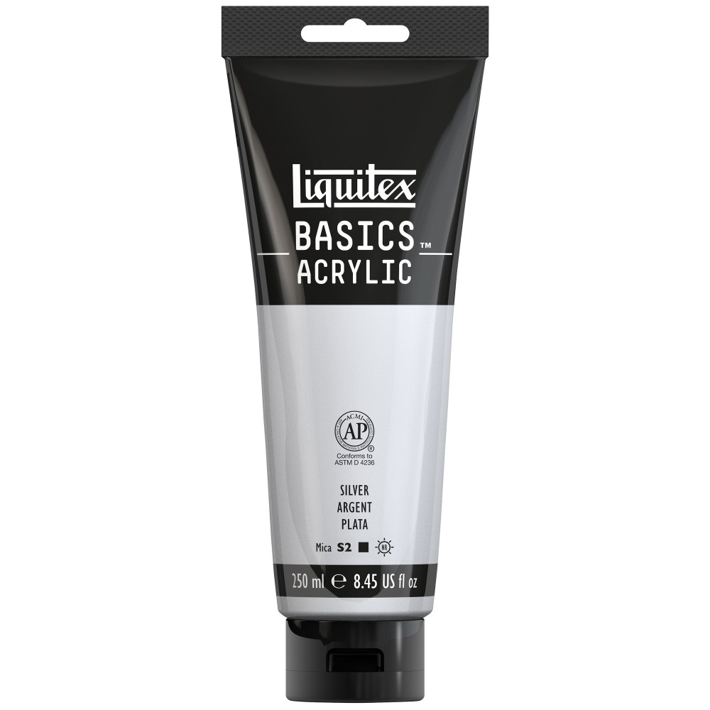 Basics Acrylic paint - Liquitex - Silver, 250 ml