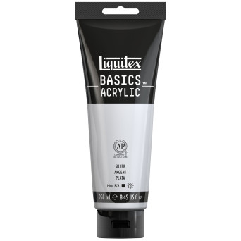 Basics Acrylic paint - Liquitex - Silver, 250 ml