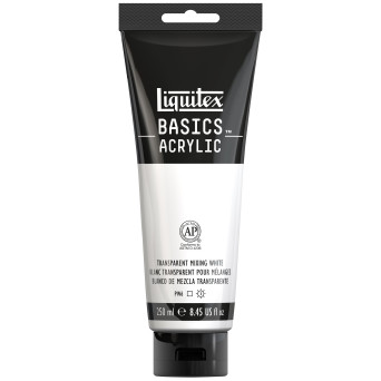 Farba akrylowa Basics Acrylic - Liquitex - Transparent Mixing White, 250 ml